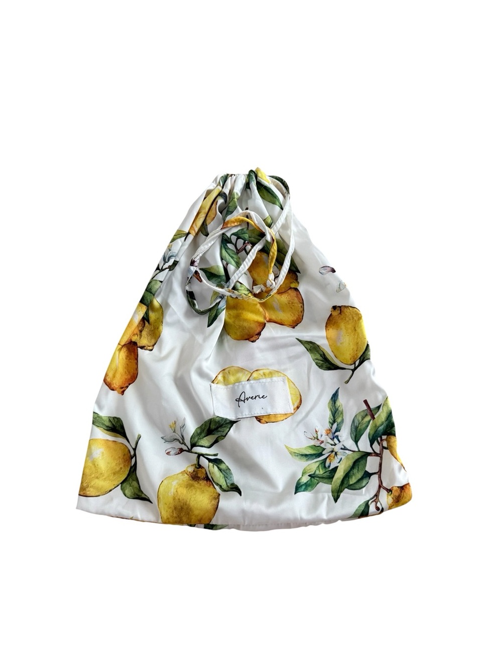 Averie Dust Bag with Yellow Lemon Print